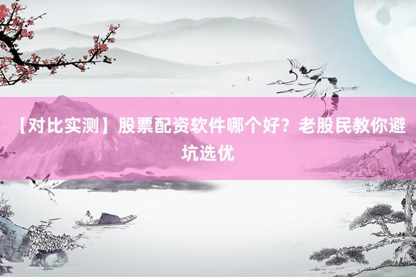 【对比实测】股票配资软件哪个好？老股民教你避坑选优